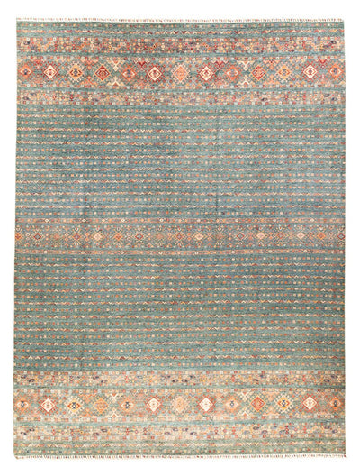 Shal Teppich 296x389cm - Orientteppich - petrolblau