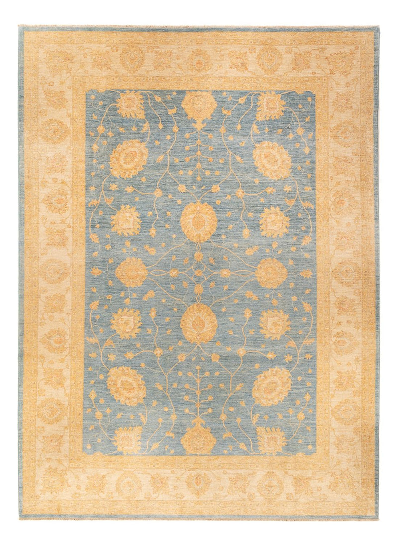 Ziegler Teppich - 273 x 369 cm - seeblau