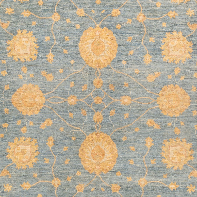 Ziegler Teppich - 273 x 369 cm - seeblau