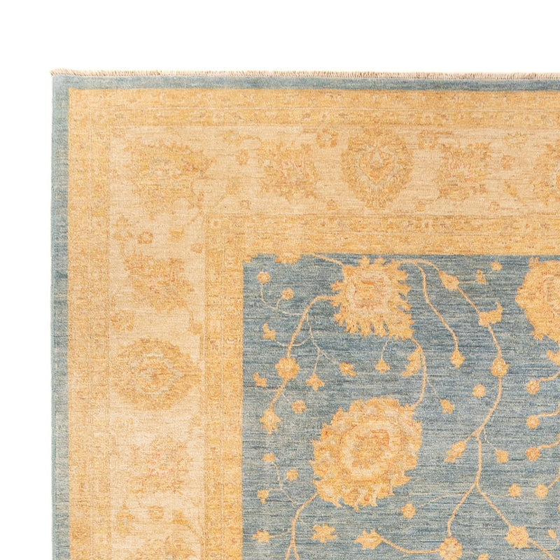 Ziegler Teppich - 273 x 369 cm - seeblau