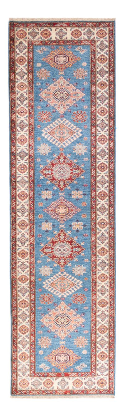 Kazak Teppich 85x299cm - Orientteppich - blau