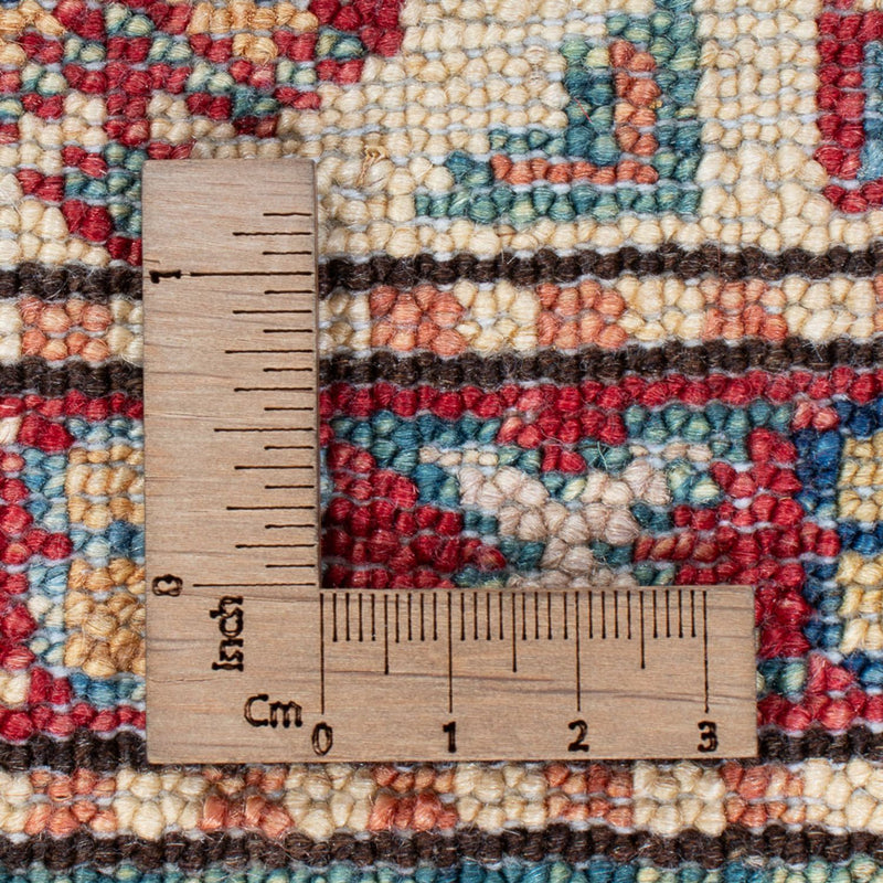 Kazak Teppich 80x303cm - Orientteppich - türkis