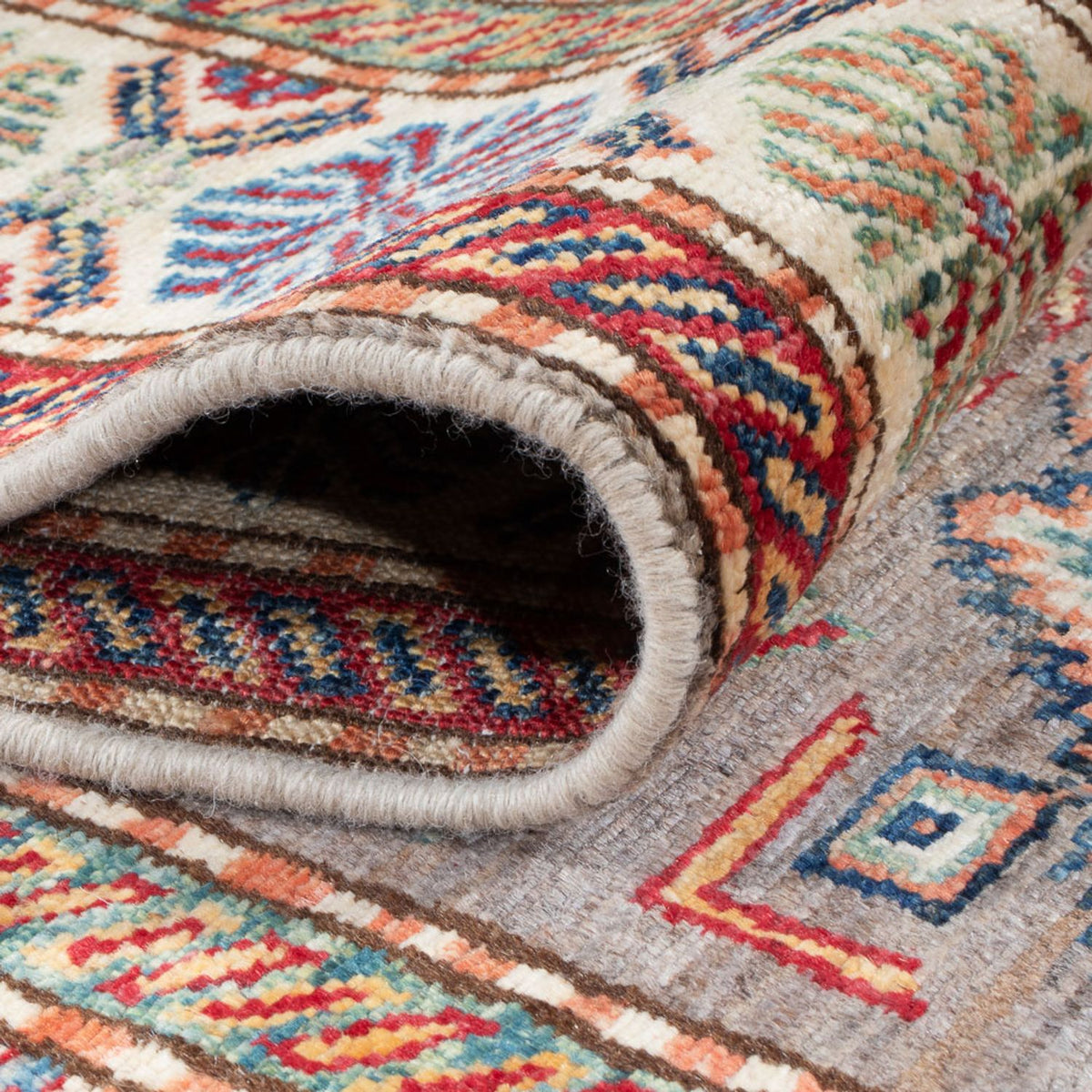Kazak Teppich 83x293cm - Orientteppich - dunkelbeige