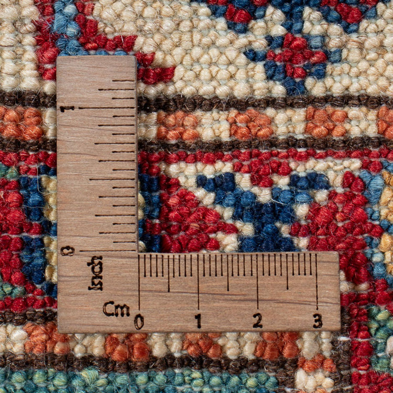 Kazak Teppich 80x296cm - Orientteppich - grün