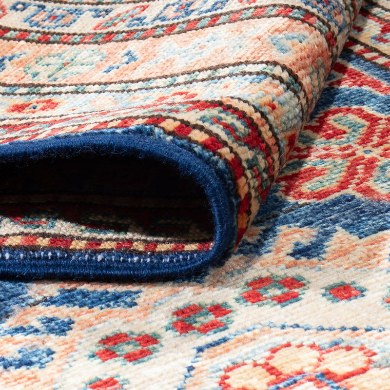 Kazak Teppich 80x304cm - Orientteppich - dunkelblau