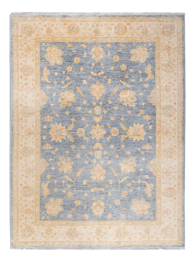 Ziegler Teppich 173x236cm - Orientteppich - seeblau