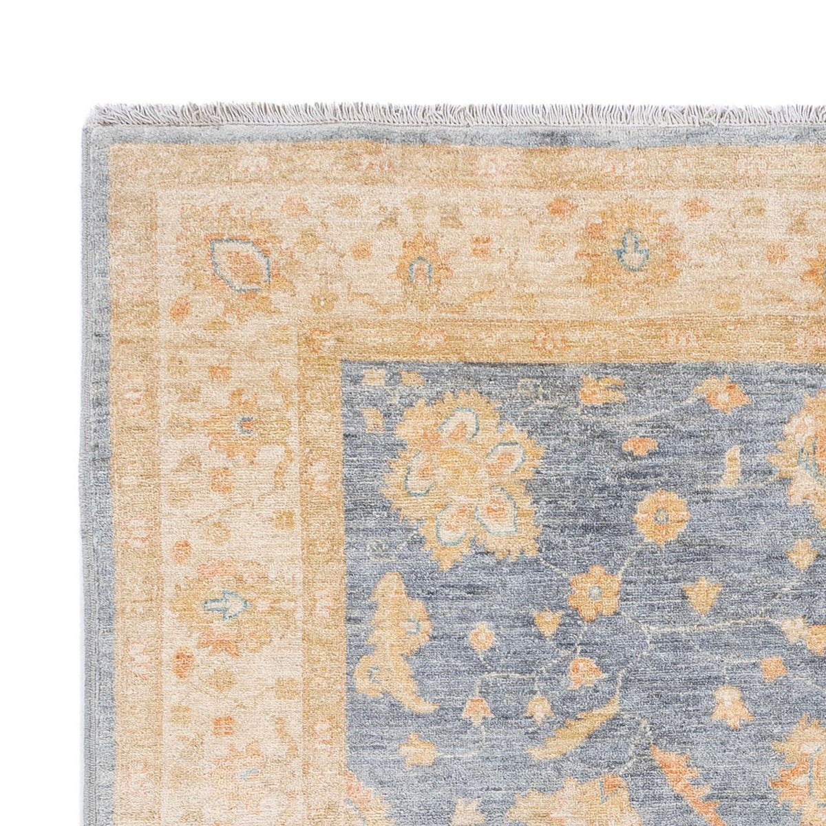 Ziegler Teppich 173x236cm - Orientteppich - seeblau