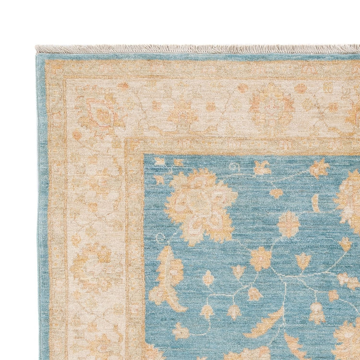 Ziegler Teppich - 173 x 243 cm - blau
