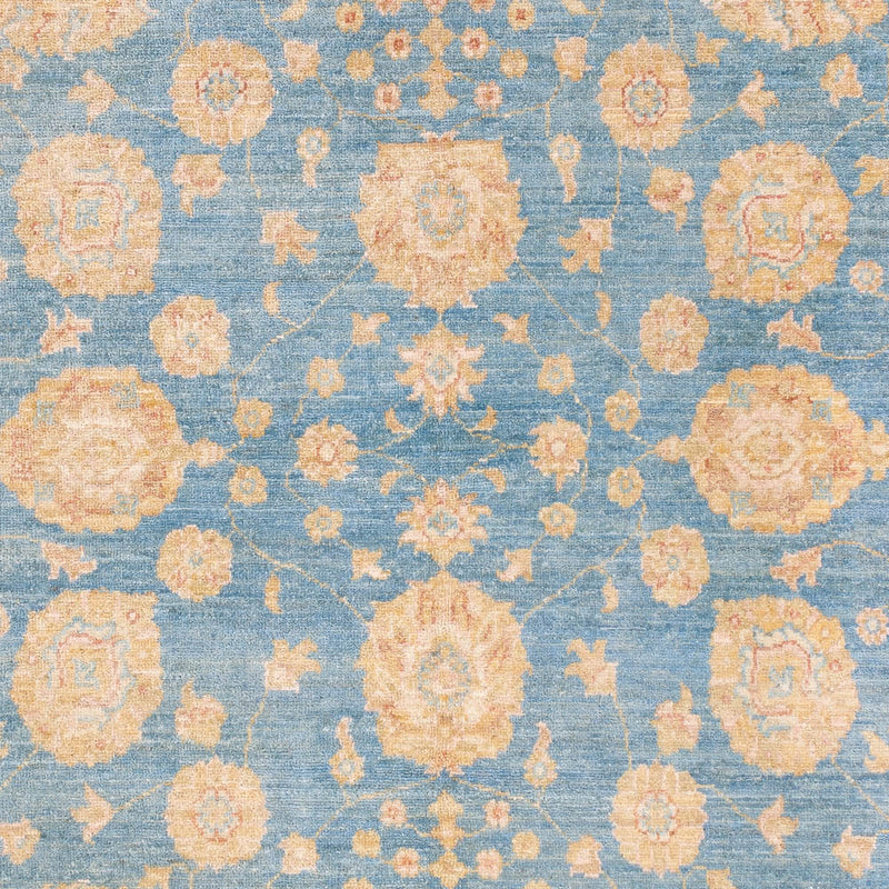 Ziegler Teppich 150x205cm - Orientteppich - hellblau