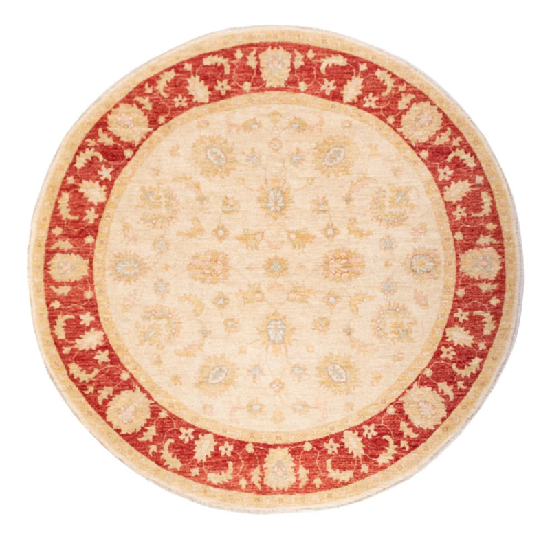 Ziegler Teppich rund  - 198 x 201 cm - beige