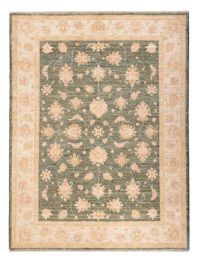 Ziegler Teppich 155x202cm - Orientteppich - olivgrün