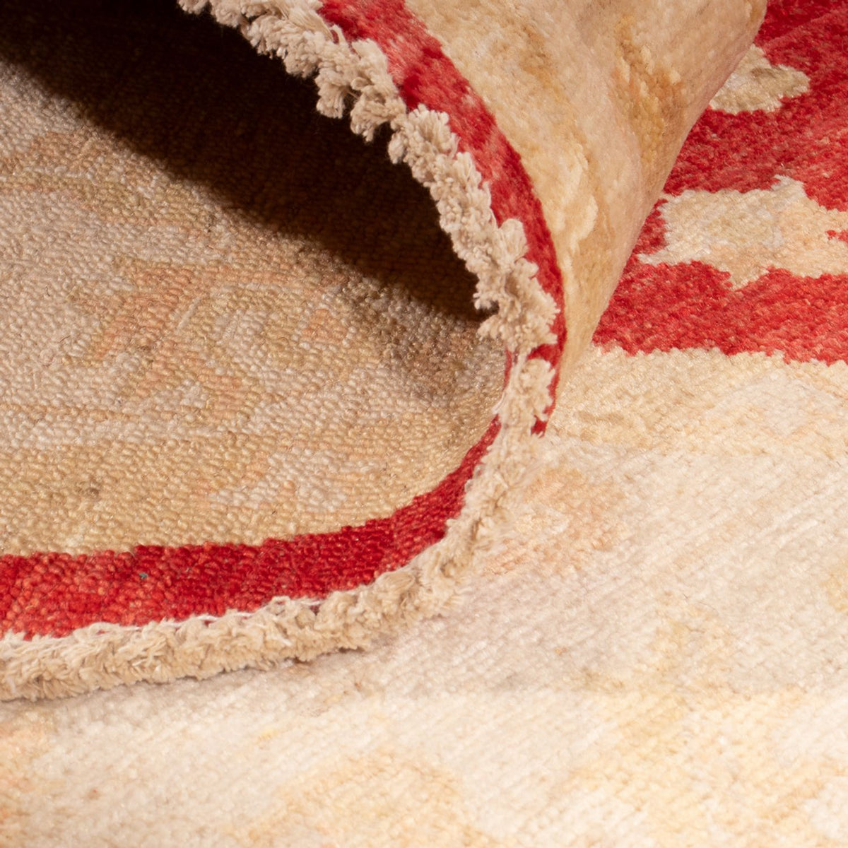 Ziegler Teppich rund  - 200 x 201 cm - rot