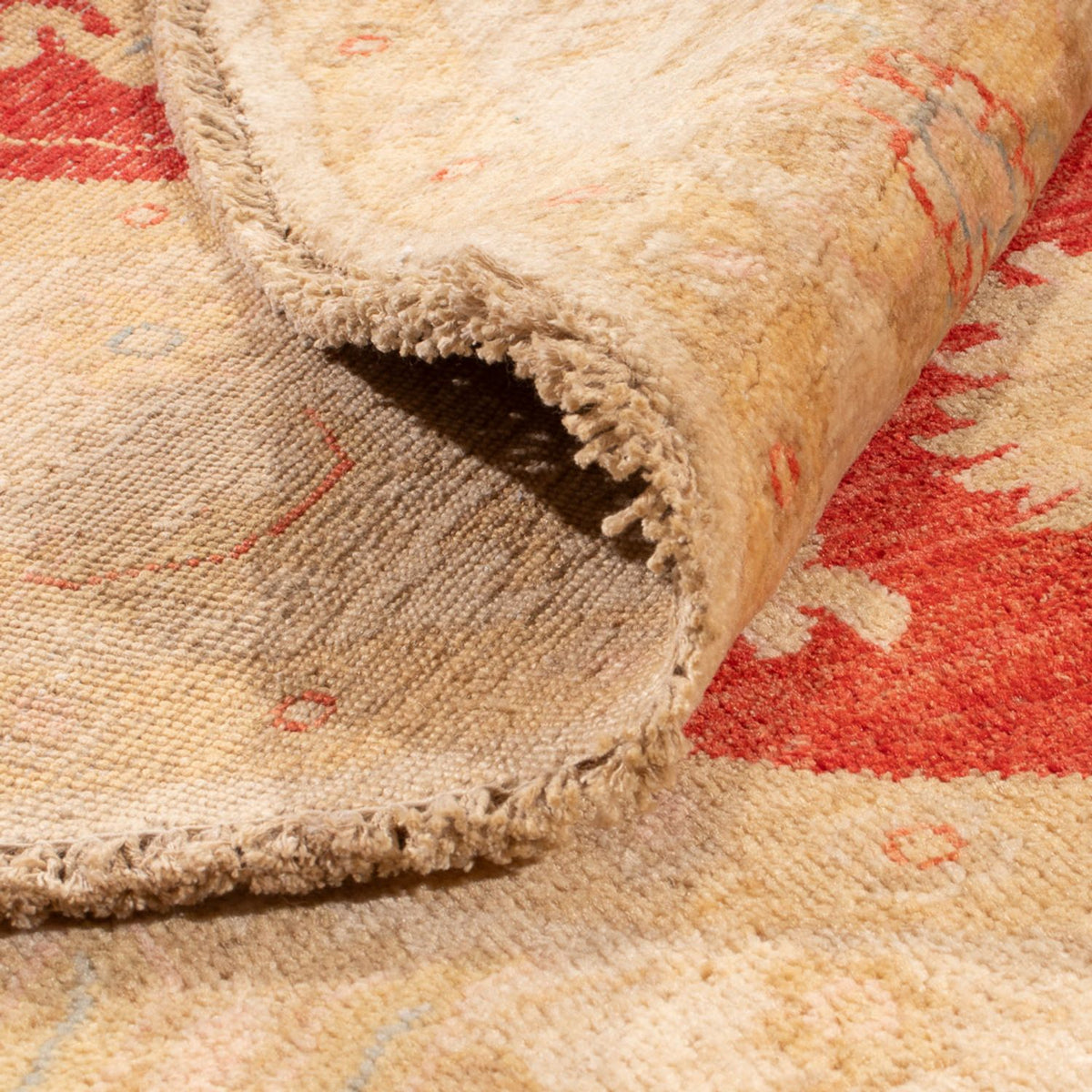Ziegler Teppich rund  - 199 x 204 cm - rot