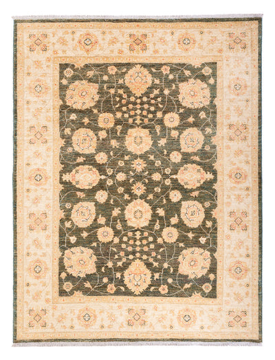 Ziegler Teppich 154x198cm - Orientteppich - olivgrün