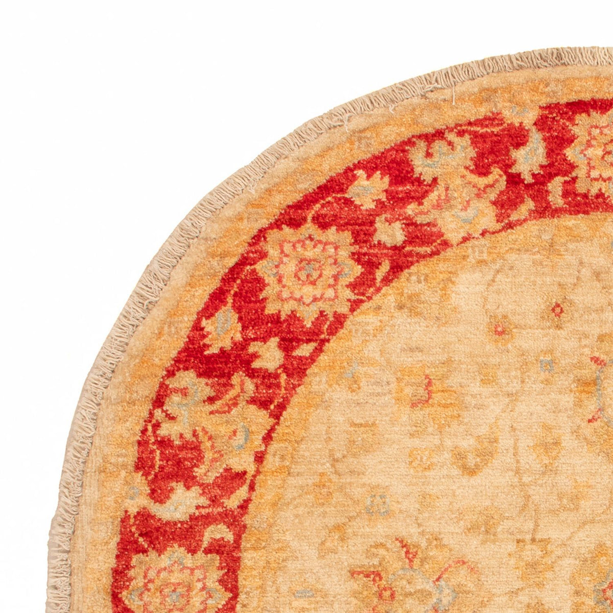 Ziegler Teppich rund  - 99 x 100 cm - beige