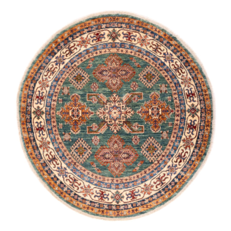 Kazak Teppich 147x151cm - Orientteppich - grün