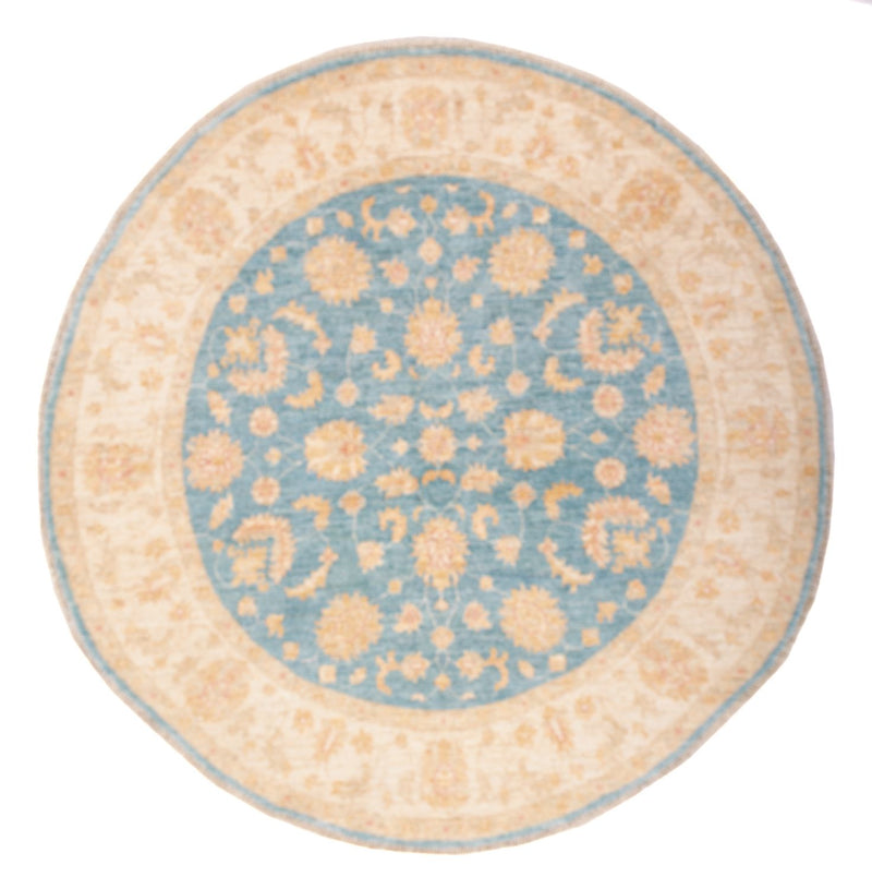 Ziegler Teppich 147x148cm - Orientteppich - blau