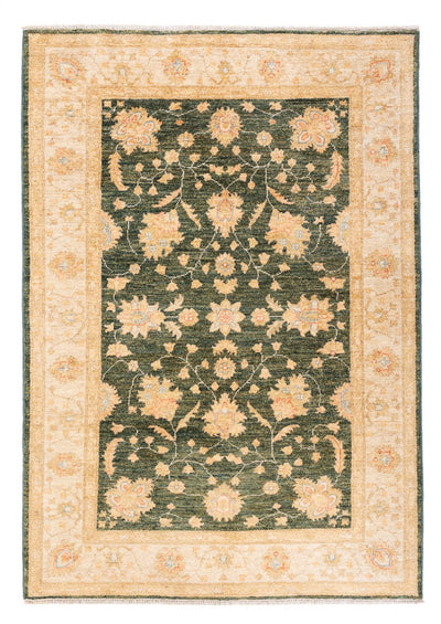 Ziegler Teppich 125x175cm - Orientteppich - olivgrün