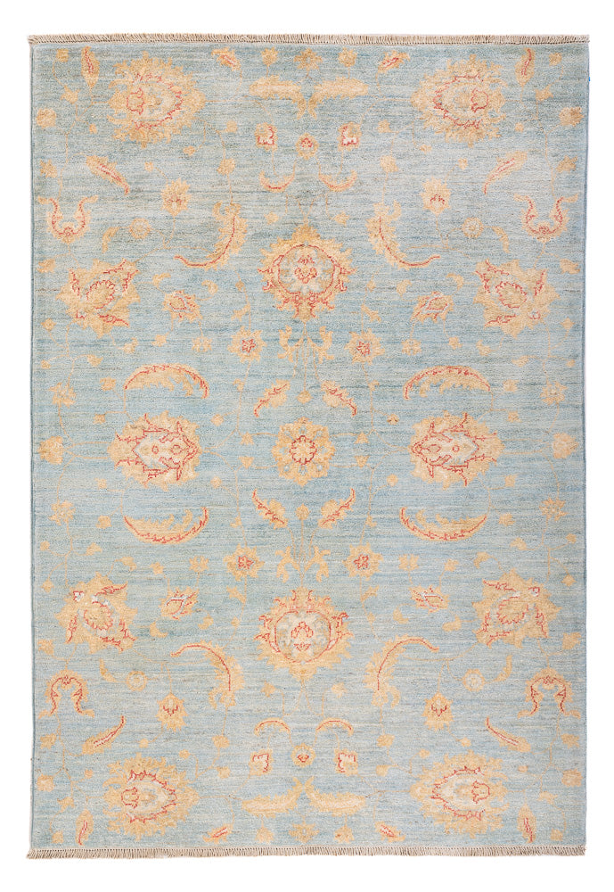 Ziegler Teppich - 121 x 179 cm - seeblau