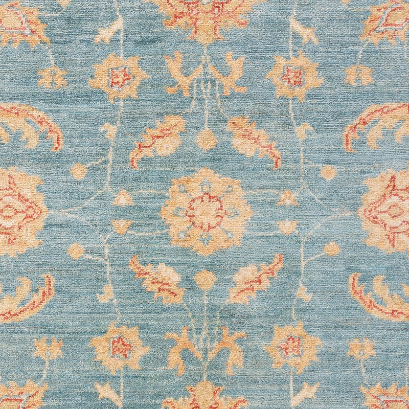 Ziegler Teppich 125x179cm - Orientteppich - seeblau