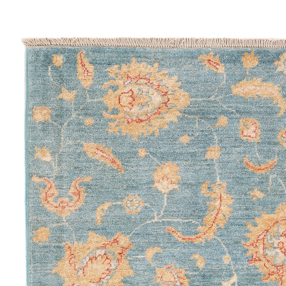 Ziegler Teppich 125x179cm - Orientteppich - seeblau