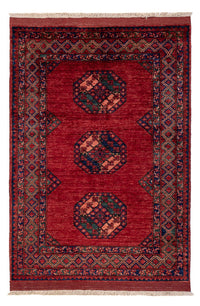 Afghan Teppich 124x179cm - Orientteppich - rot – product image