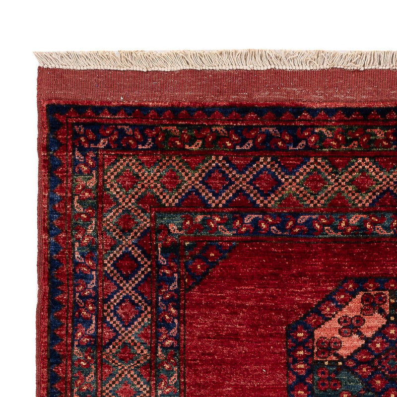 Afghan Teppich 124x179cm - Orientteppich - rot