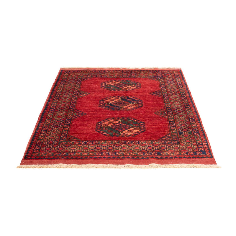 Afghan Teppich 124x179cm - Orientteppich - rot