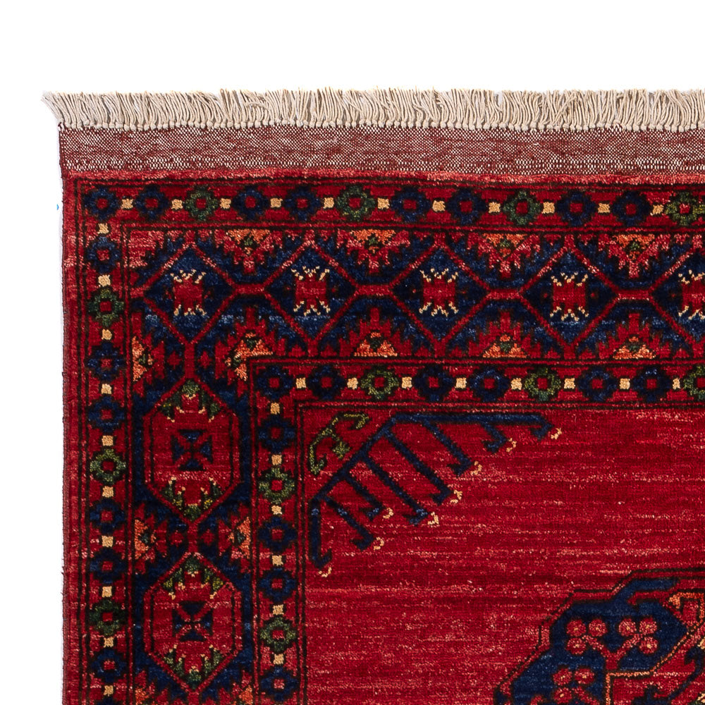Afghan Teppich 123x188cm - Orientteppich - rot