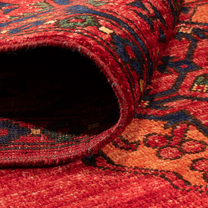 Afghan Teppich 123x188cm - Orientteppich - rot