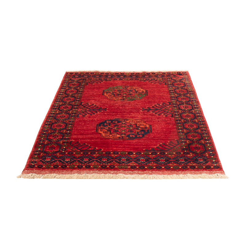 Afghan Teppich 123x188cm - Orientteppich - rot