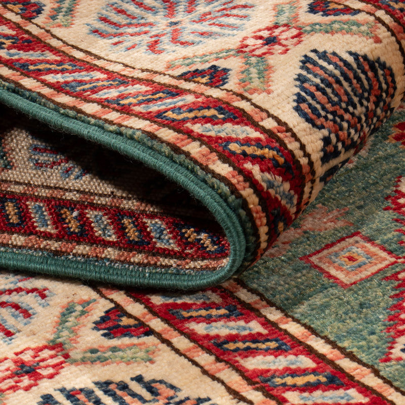 Kazak Teppich 73x248cm - Orientteppich - dunkelgrün