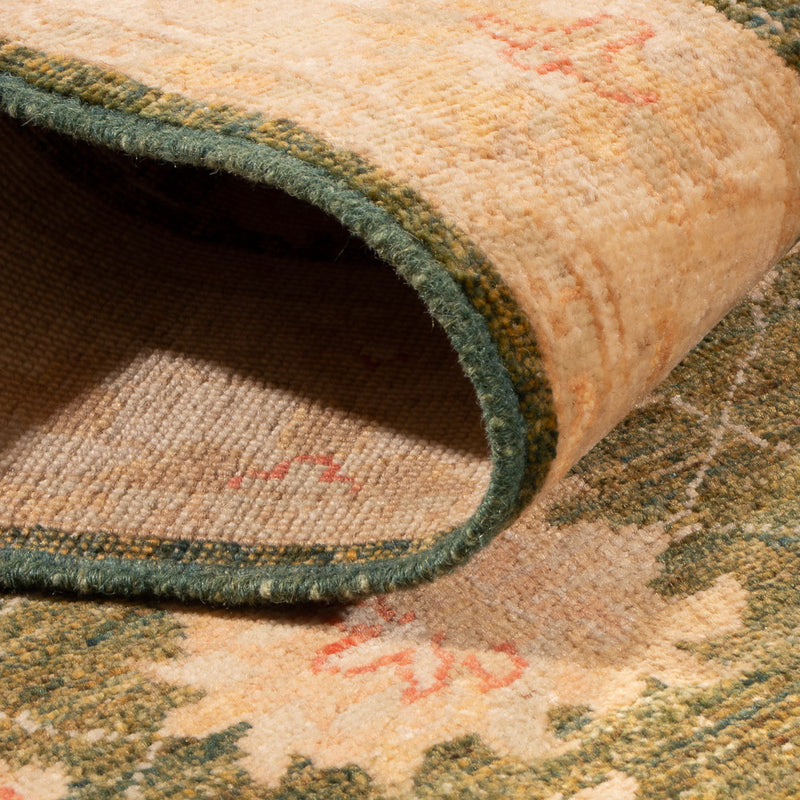 Ziegler Teppich 82x246cm - Orientteppich - olivgrün
