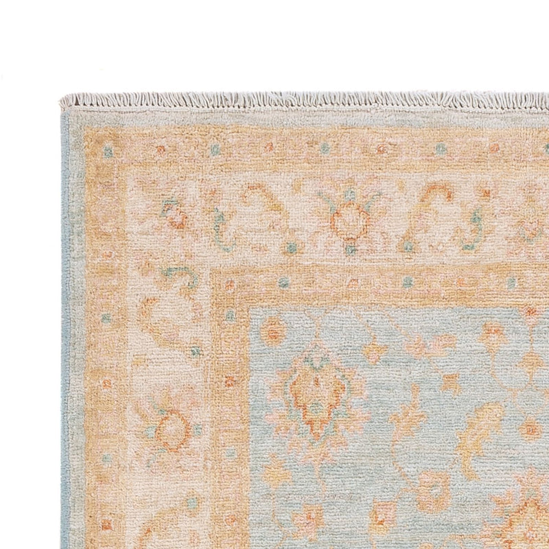 Ziegler Teppich 98x160cm - Orientteppich - aqua