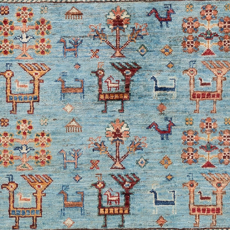 Ariana Teppich 99x154cm - Orientteppich - hellblau