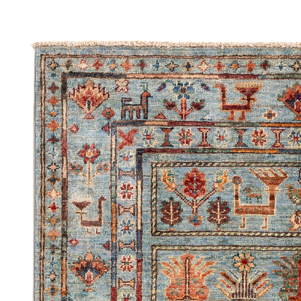 Ariana Teppich 105x153cm - Orientteppich - hellblau