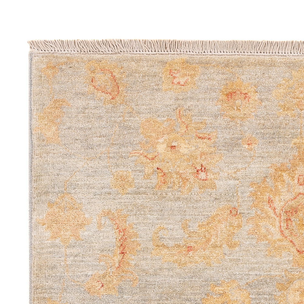 Ziegler Teppich 102x150cm - Orientteppich - hellgrau