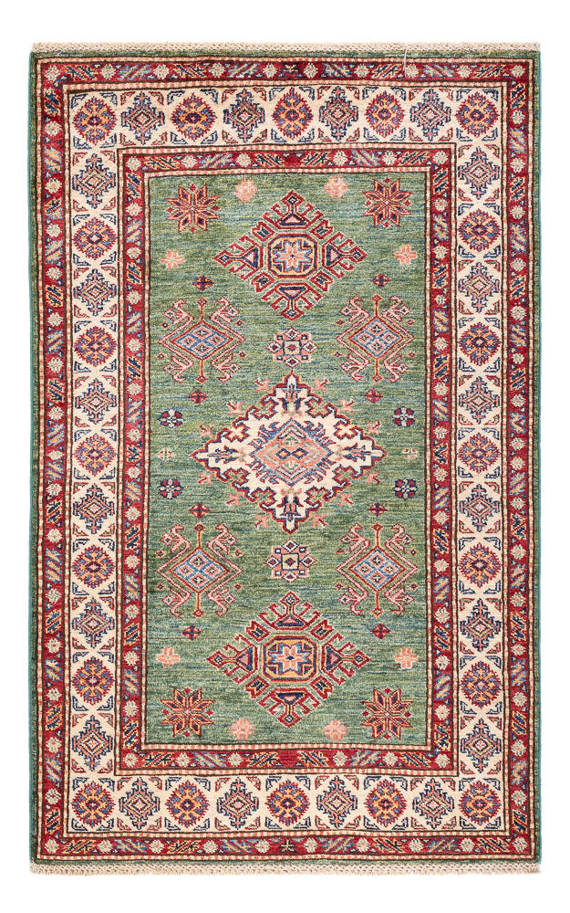Kazak Teppich 101x157cm - Orientteppich - grün