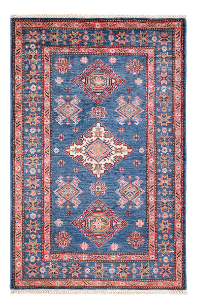Kazak Teppich 101x155cm - Orientteppich - blau