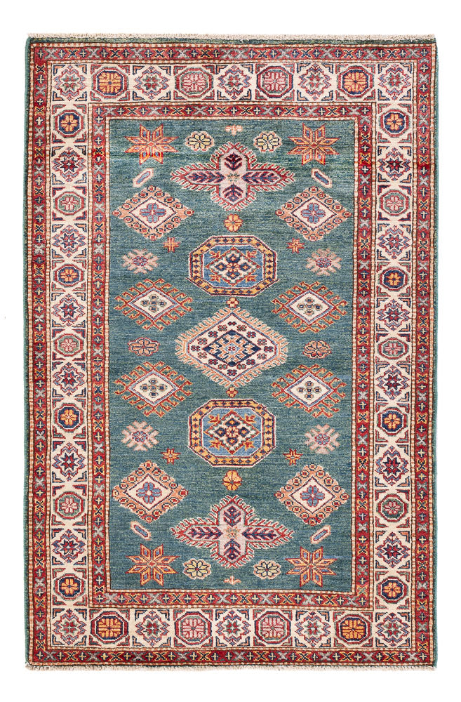 Ziegler Teppich - Kazak - 102 x 154 cm - grün