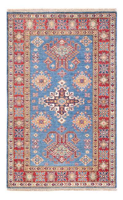 Kazak Teppich 100x158cm - Orientteppich - blau