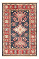 Kazak Teppich 61x91cm - Orientteppich - petrolblau