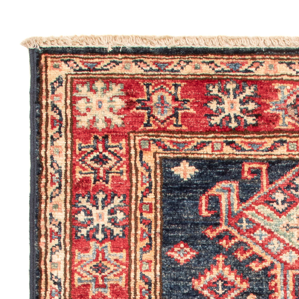 Kazak Teppich 61x91cm - Orientteppich - petrolblau
