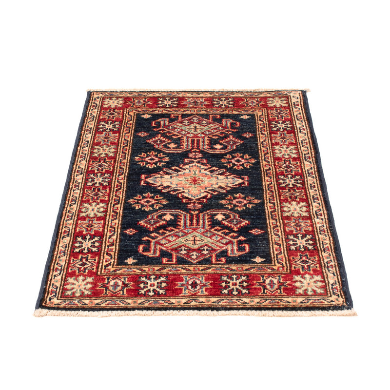 Kazak Teppich 61x91cm - Orientteppich - petrolblau