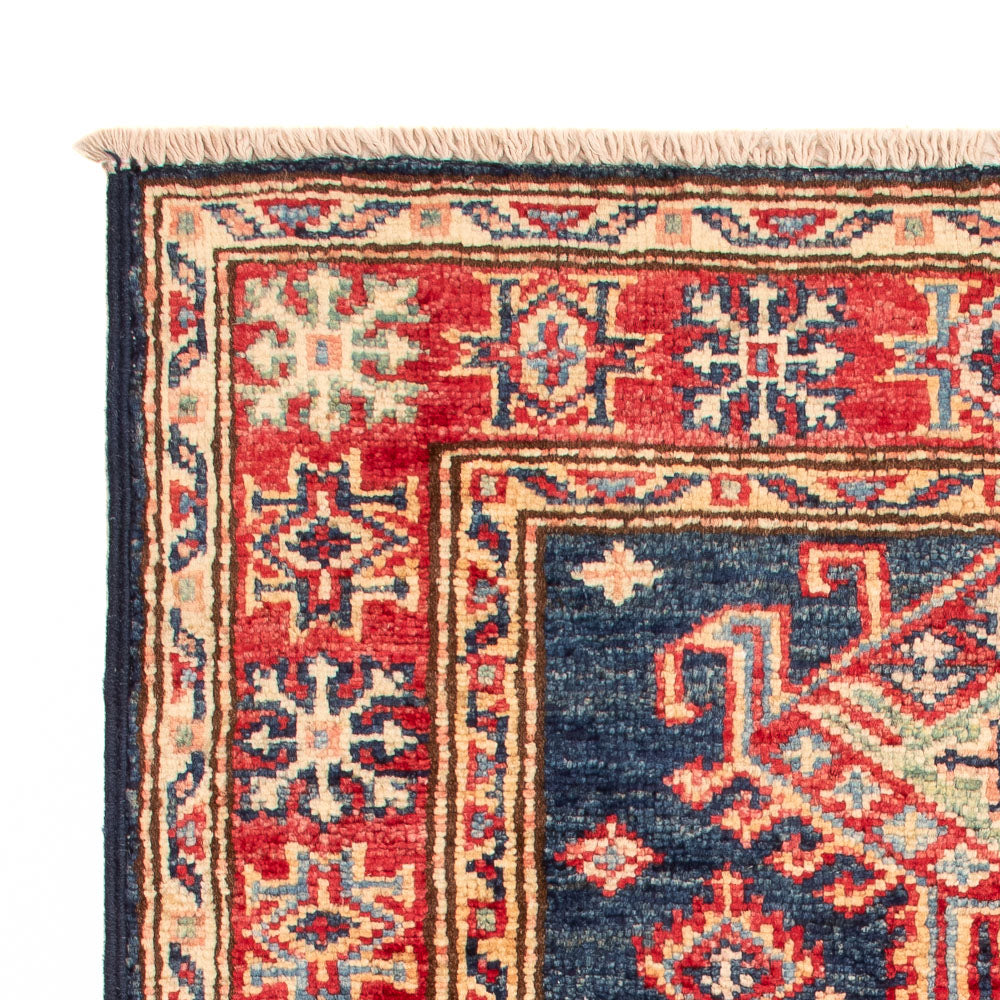 Kazak Teppich 59x92cm - Orientteppich - petrolblau