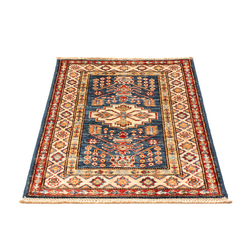 Kazak Teppich 58x95cm - Orientteppich - petrolblau