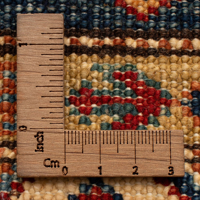 Kazak Teppich 58x95cm - Orientteppich - petrolblau