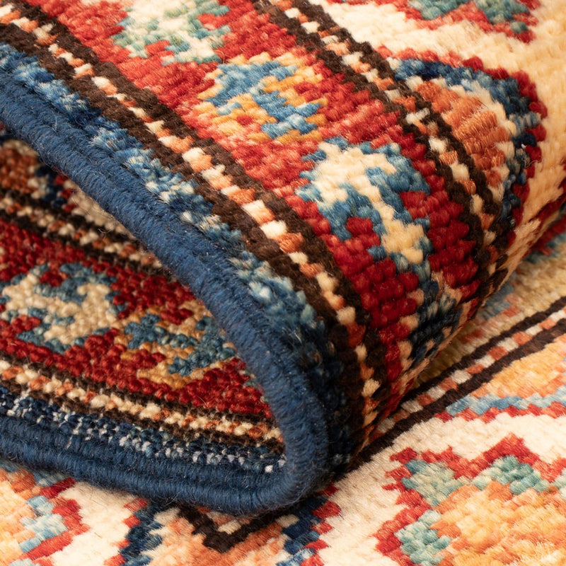 Kazak Teppich 60x95cm - Orientteppich - petrolblau