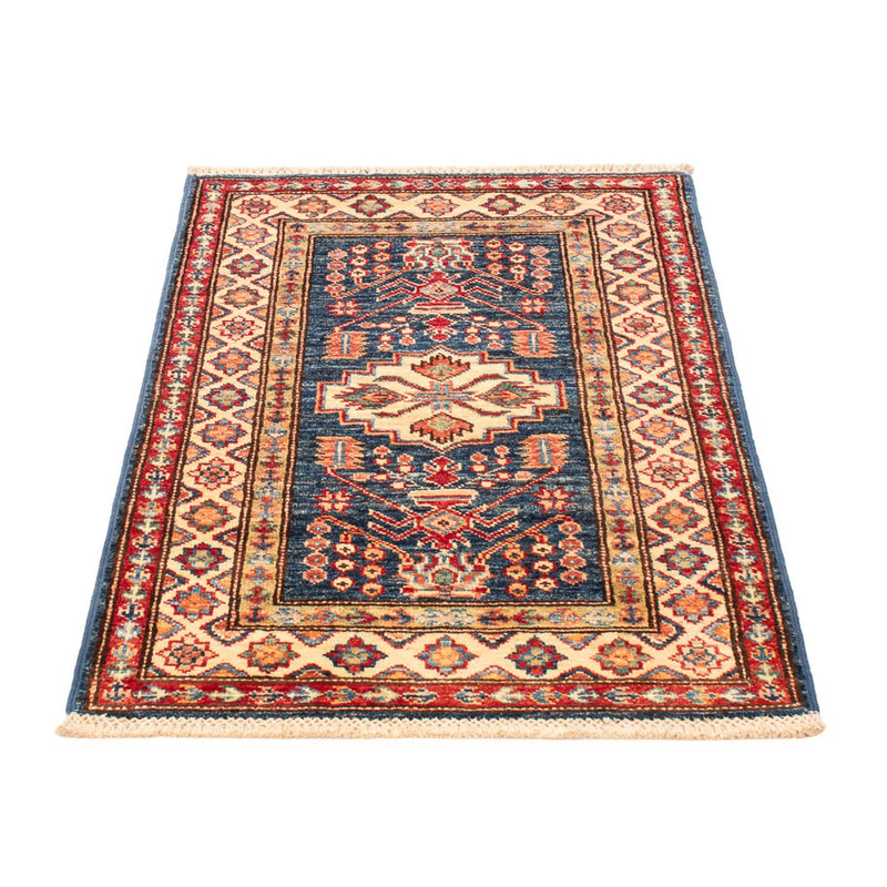 Kazak Teppich 60x95cm - Orientteppich - petrolblau