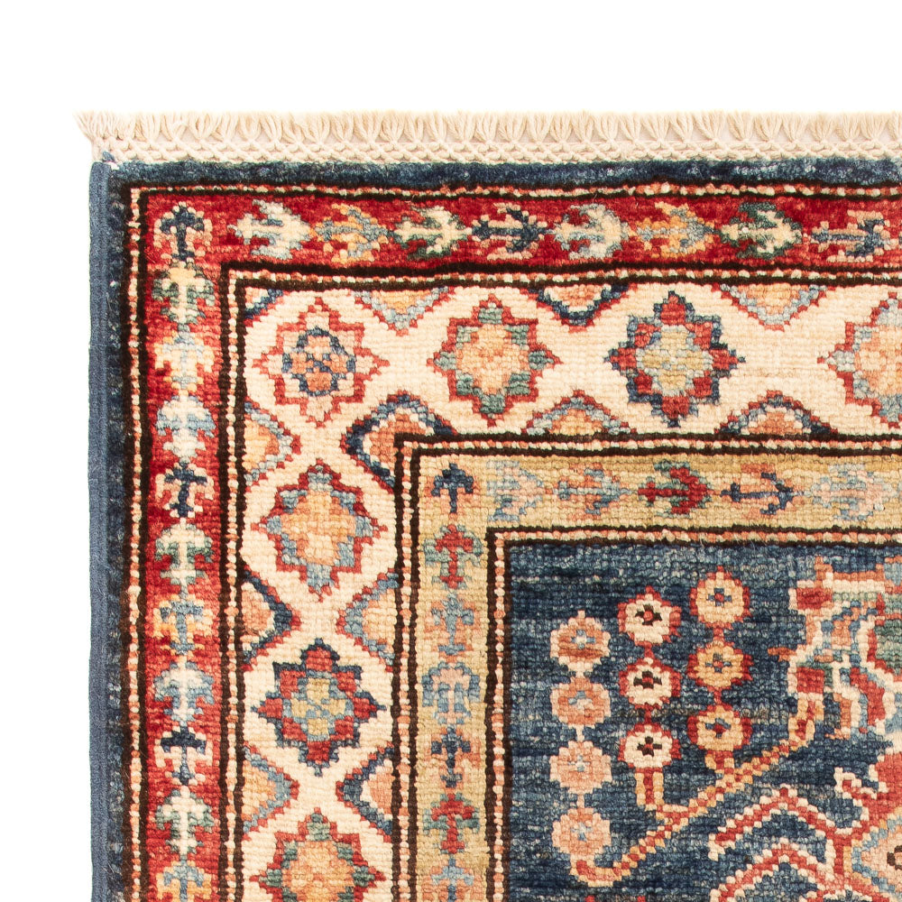 Kazak Teppich 62x95cm - Orientteppich - petrolblau